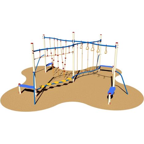 Palestrina K2 967 Giochipark cm610x610x280h arrampicata percorso pedane tiranti