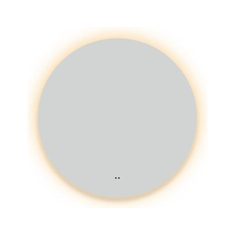 FugaFlow Eccelente Arredo Miroir rond diamètre 60cm avec éclairage LED indirect, chauffe-miroir et interrupteur touch