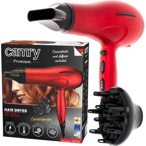 Adler Camry CR 2253 Haartrockner Rot 2400W (1/5)