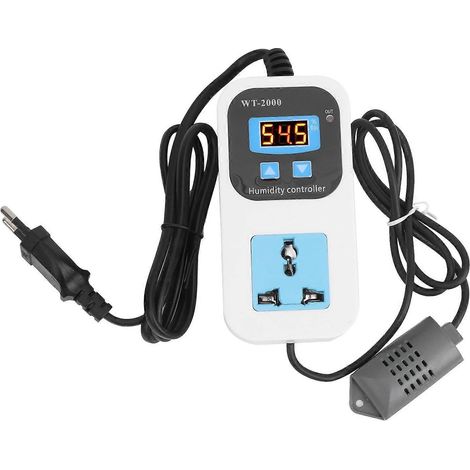 Digitaler Feuchtigkeitsregler Befeuchten Entfeuchten Schalterbuchse 0%99%RH WT2000