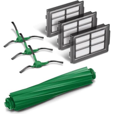 Repuestos para iRobot Roomba Plus 405 y 505 Combo: cepillo lateral principal, filtro HEPA y kit de accesorios. (1/5)