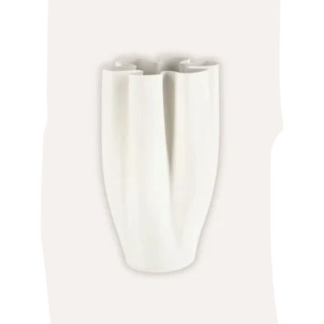 Maeli weißer Keramikvase Ø19 x 32 cm