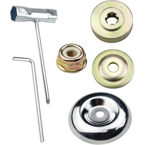 Universelles Freischneider-Kopfmutter-Set. Ersatzteilset. Klingenmutter-Befestigungsbox für Garten-. Rasenmäher- und Freischneider. 6-teilig (1/4)