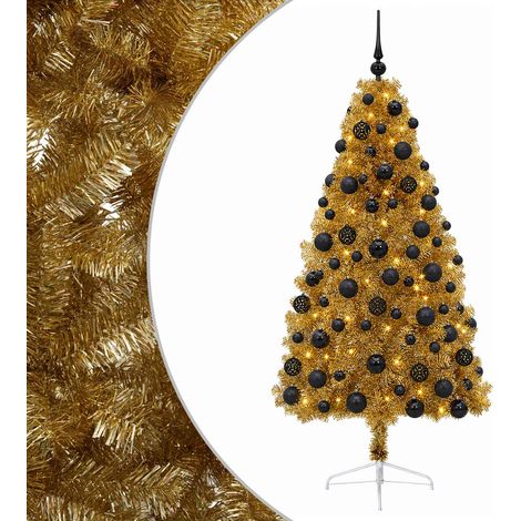 Künstlicher Weihnachtsbaum mit Weihnachtskugel 210 cm 300 LEDs vidaXL (1/5)