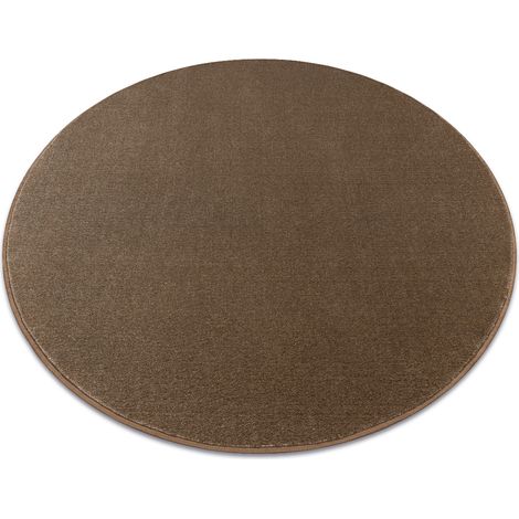 Teppich rund SEDUCTION braun 46 weich, langlebig, Schlafzimmer, Hotel brown rund 100 cm