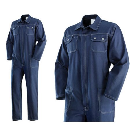Mono de trabajo Cipputi negro talla XL – algodón massaua con múltiples bolsillos