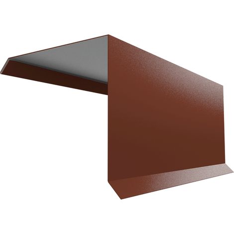 Ortgang 110x100, L.2000mm, ALUMINIUM, 0,70mm, RAL8012