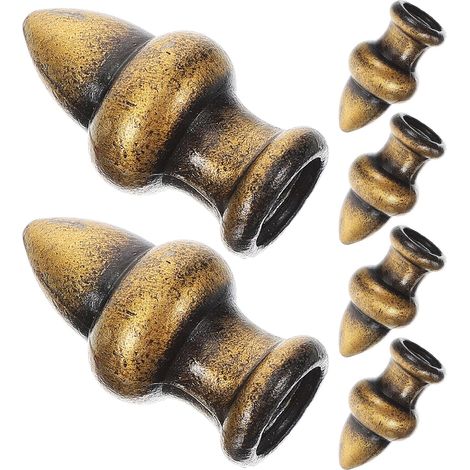 Lot de 6 écrous décoratifs en métal pour lampes à bougies et lustres (1/5)