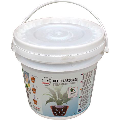 Jardibric – Gels d'arrosage 3L – Hydratation optimale pour plantes en pot – Libération lente d'eau – Solution pour périodes chaudes
