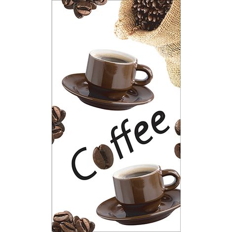 Sticker réfrigérateur et lave vaisselle, café matinal énergie quotidienne plaisir gourmand déco, 180 cm X 100 cm (1/4)