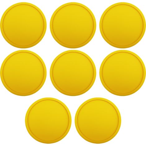 Sous-verre En Silicone - Protection Table - Compatible Avec Bois Granit Verre Pierre - Anti-dérapant - Lavable En Lave-vaisselle - Lot De 6 (1/5)