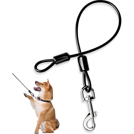 Steel Wire Dog Lead, Black Anti Pull Dog (1/5)