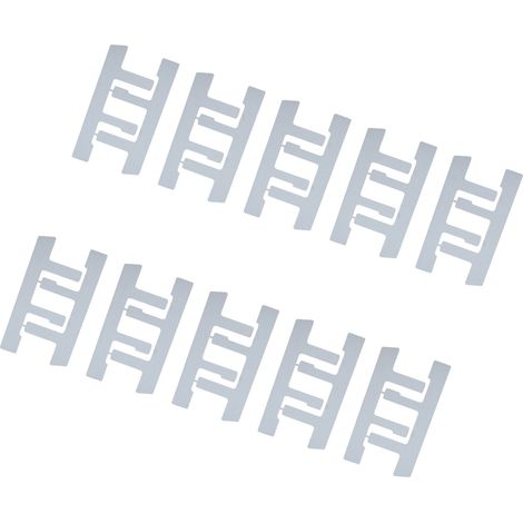 10 clips de fixation en F pour boîtes d'interrupteurs et boîtes électriques, sangles de montage pour prises libres, compatibles avec les boîtes à oreilles de plâtre. (1/5)