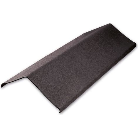 Onduline – Rive asymétrique noire intense pour plaques Easyfixe/Easyline – Longueur 100 cm – Bitume pour toiture – Fixations 6/ml
