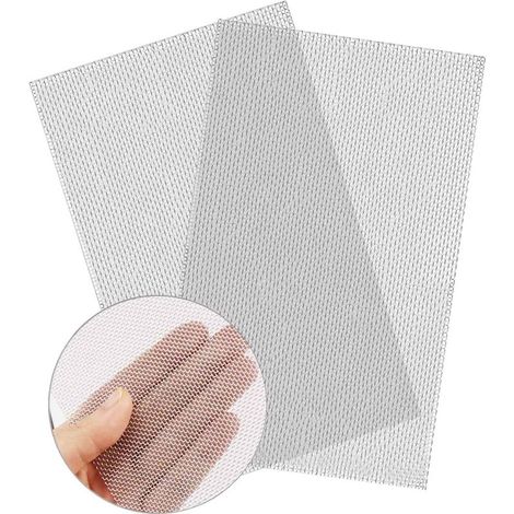 2pcs Wire Mesh Maille Métallique Filtre Maille d'acier Inoxydable Grillage Mailles Fines 1mm pour Portes et Fenêtres empêcher des Souris Insectes et Serpents 30 x 21cm (1/5)