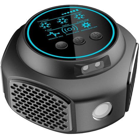 Repelente ultrasónico 4 en 1 de 360 grados, trampas electrónicas humanitarias, repele eficazmente moscas, cucarachas y mosquitos – para uso en interiores (1/5)