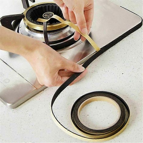 Ruban adhésif pour joints de plaques de cuisson, joints de portes et fenêtres, anti-salissures, anti-poussière, étanche, pour la maison (1/2)