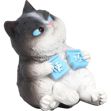 Mini-Katzenmodell, Mikrofigur, Spielzeug, Geschenk für Kuchen- und Autodekoration (1/5)