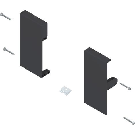 Blum TANDEMBOX support frontal, hauteur K, pour tiroir à l'anglaise, gauche/droite, pour TANDEMBOX antaro, blanc satiné 2 pièces (1/2)