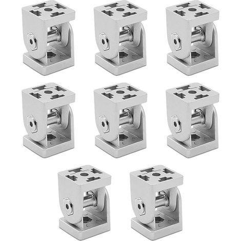 Connecteur Profilé Aluminium, 8 Pièces 180° Angle Réglable Articulé pour 30x30 (1/5)