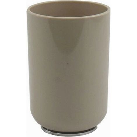 Trade Shop - Cepillo De Dientes Vaso Paloma Gris Plata Accesorios De Baño 69467 - (1/2)
