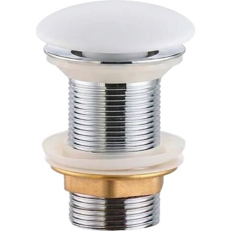 Ceramia PixL bonde à écoulement libre 5/4 ' sans trop plein pour lavabos et vasques, blanc mat (CEPXPLUGWM) (1/3)