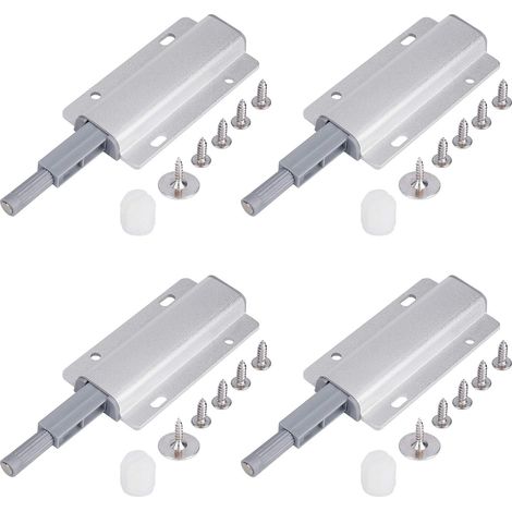 4 Pièces Loquet Magnétique Porte Placard Push to Open Tampon Amortisseur pour Armoire Fermeture Systeme Tiroir (1/5)