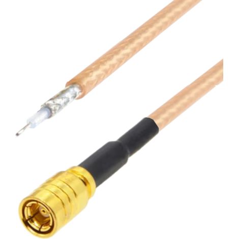 Cavo di collegamento SMB con connettore a saldare RG316, 50 cm.