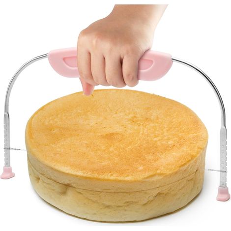 Coupe Gâteau Patisserie Aide à la Découpe de Gâteau Couteau à Gâteau en Acier Inoxydable Réglable en Hauteur Cake Divider Coupe Gateau Layer Cake pour Pâtisseries (1/5)