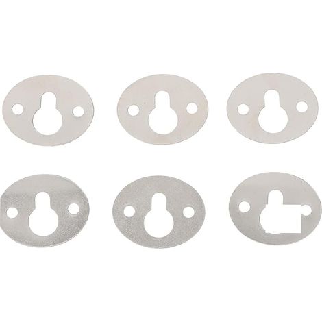 15pièces Crochets Ovales à Serrure pour Cadres Photo Supports Invisibles pour Étagères et Décorations Murales Fixations Légères et Compactes pour Tableaux Miroirs Étagères Kit (1/5)