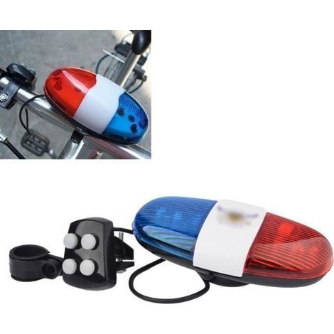 6 LED 4 sons de tonalité sonnette klaxon de cycle Électronique Lumière de Voiture police-Ywey (1/5)