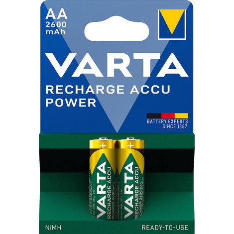 Varta RECH.AC.Power AA2600mAh BLI2 Mignon (AA)-Akku NiMH 2600 mAh 1.2 V 2 St.