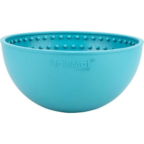 Comedero para Perro Lickimat Wobble Turquesa Goma (1/5)