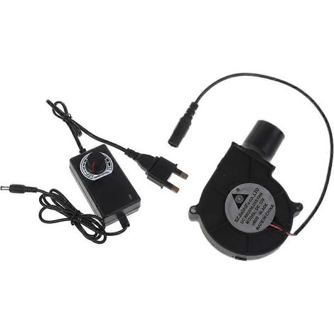 Ventilateur de barbecue 12 V, petit souffleur d'air portable avec port de collecte d'air, alimentation secteur - Royaume-Uni (1/5)