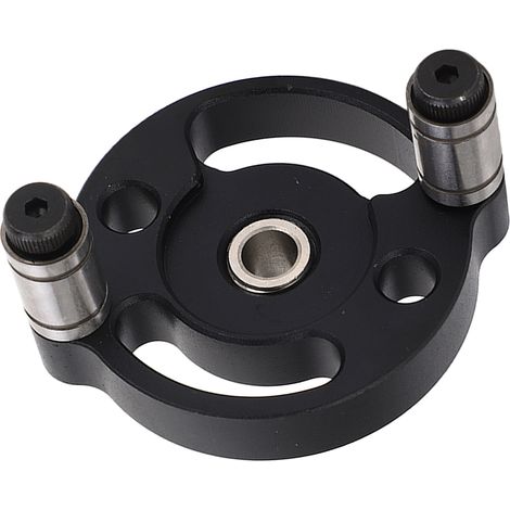 Jeu de poinçons de positionnement pour trous ronds, guide de centrage auto-adaptatif pour le travail du bois, avec bagues de perçage noires (1/5)