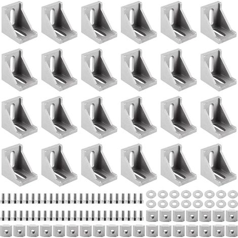 Aluminium Profile 30 x 30 mm Mounting Bracket Aluminium Profiles for Corniere Support Connector Right Angle Joint (1/5)