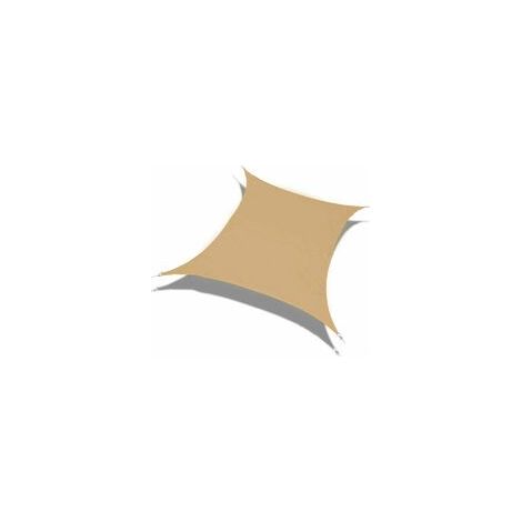 Rechteckiges Sonnensegel, 96,5 % UV-Schutz, wasserdicht, für Garten, Terrasse, Party im Freien, mit gratis Seil, 2 x 3 m, Beige