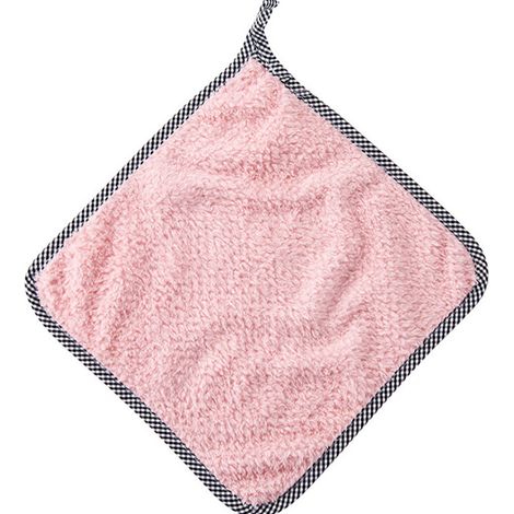 Dishclout - Coral Velvet Hand Towel - For Kitchen And Bathroom Use - 27.5 X 25 Cm - 1 Piece (1/4)