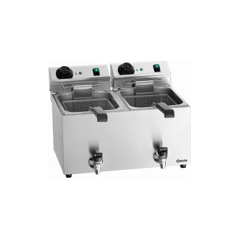 Friteuse double inox 2 x 9 Litres à poser, 6600 W, 220 V - MONO