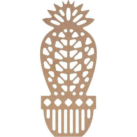 Décoration - ARTEMIO - Cactus silhouette à décorer - Blanc - Adulte - Mixte (1/2)