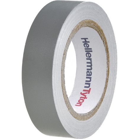 HellermannTyton Lot de 10 rubans isolant de 10m et de largeur 15mm gris (1/3)