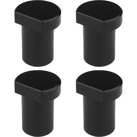 Satz mit 4 Aluminiumlegierungsklemmen für Werkbänke, Hobelbanken, Hobelschraubenstopfen für 19mm/20mm Loch (schwarz 20mm)