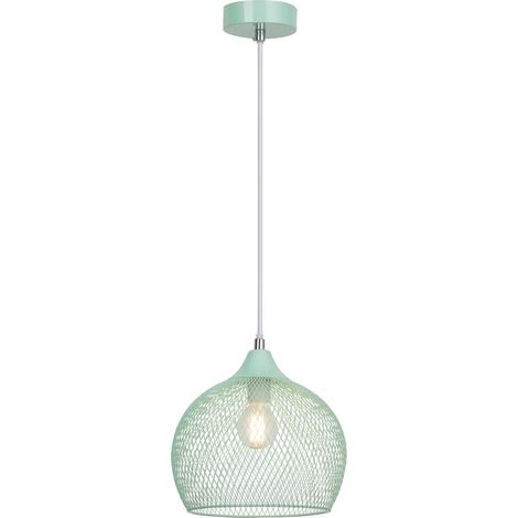 Suspension globe métal menthe E14 Ø18cm Rabalux Ronan (1/5)