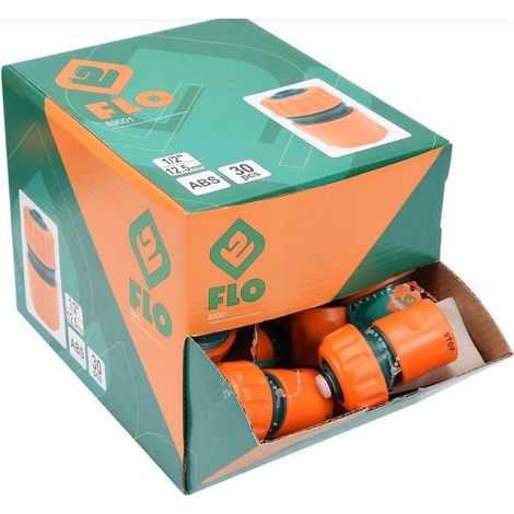 FLO Schnellkupplung für Gartenschlauch 1/2" Box - 30 Stück.