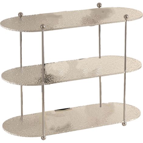 Mehrstufiges, transparentes Acryl-Tischregal, modernes und elegantes Design für Wohnzimmer, Büro oder Inneneinrichtung. (1/5)