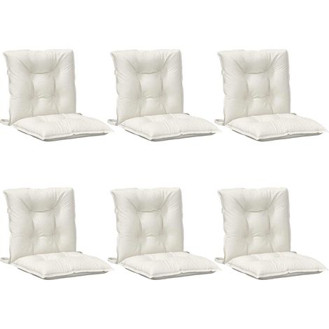 Maison Exclusive - Niedriglehner-Auflagen 6 Stk. Melange Creme 10 (1/5)