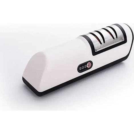 Elektrischer Messerschärfer, Messerschärfer aus Edelstahl, USB-wiederaufladbarer elektrischer Messerschärfer, automatische Anpassung für schnelles Schärfen - Crezuo