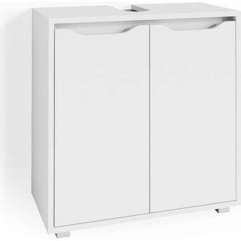 Mueble bajo lavabo Ruben, Blanco, 60 x 62.5 cm, Vicco