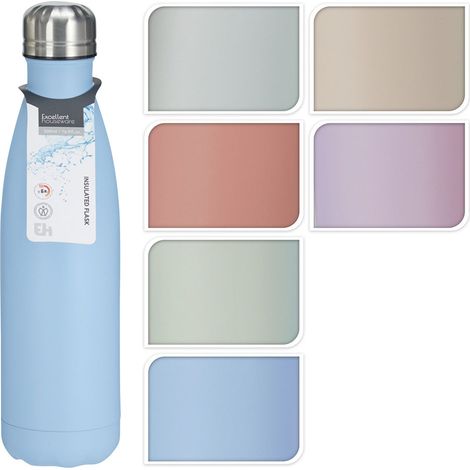Bouteille Isotherme 500 Ml Maintien Chaud/froid, Design Coloré - Excellent Houseware