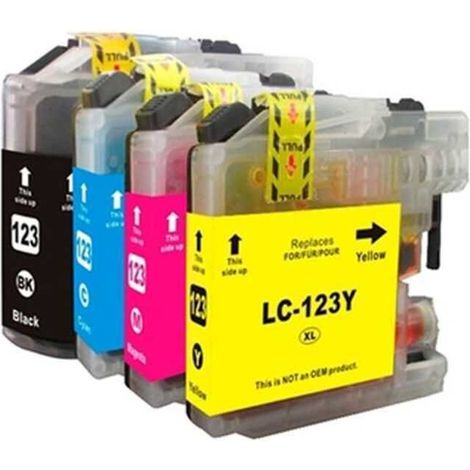 INKOEM Cartucho Compatible Brother LC123XL Cyan